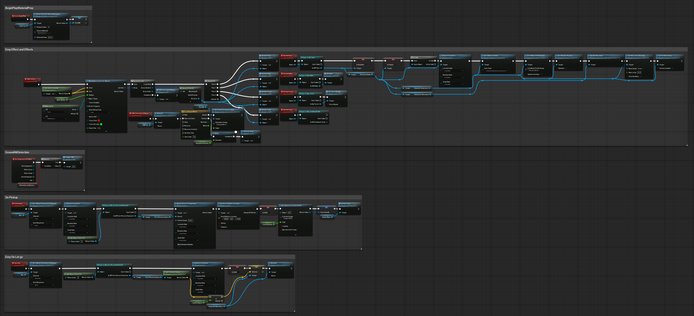 EMP full Blueprint graph
