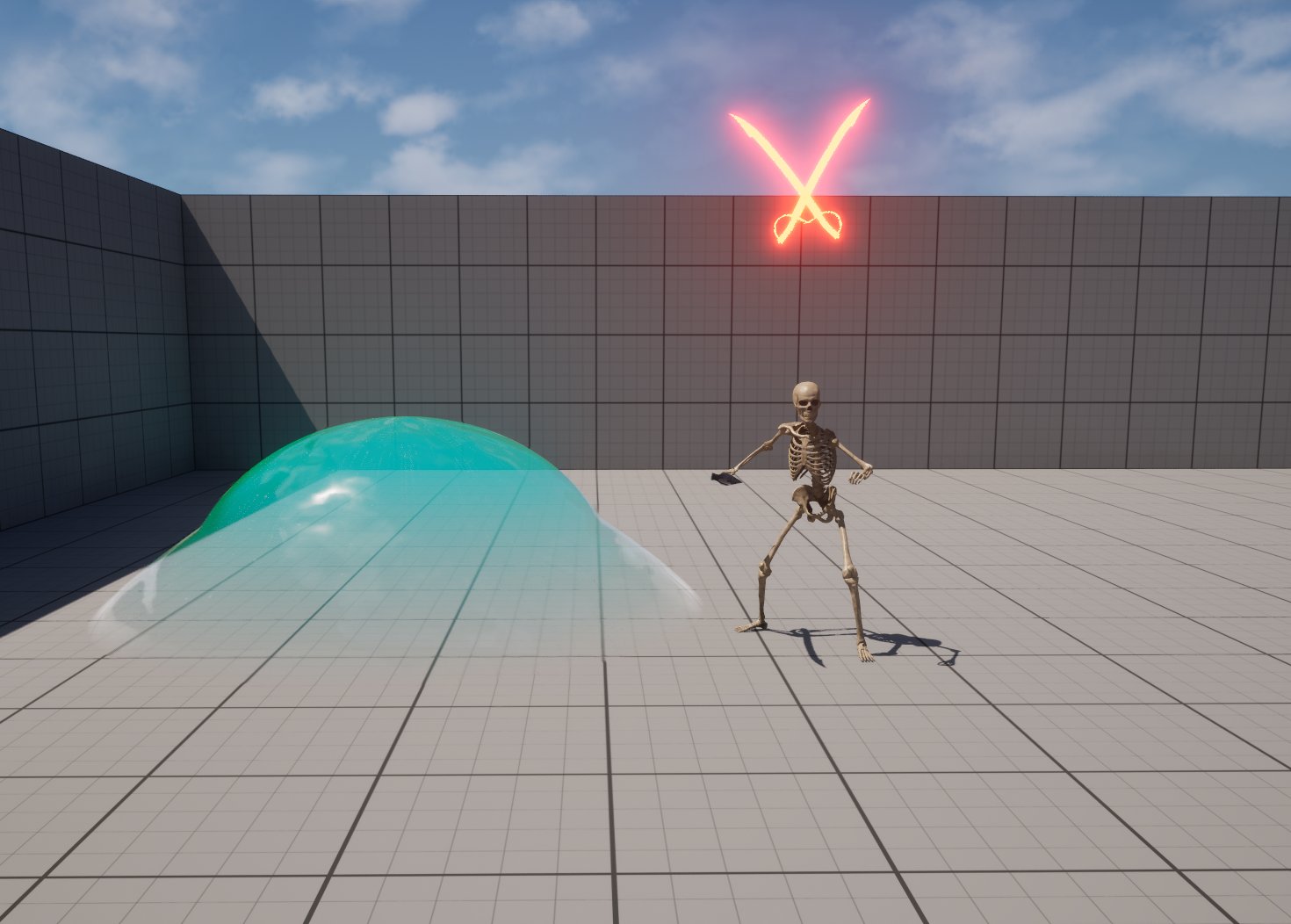 Slime and Skeleton enemy types